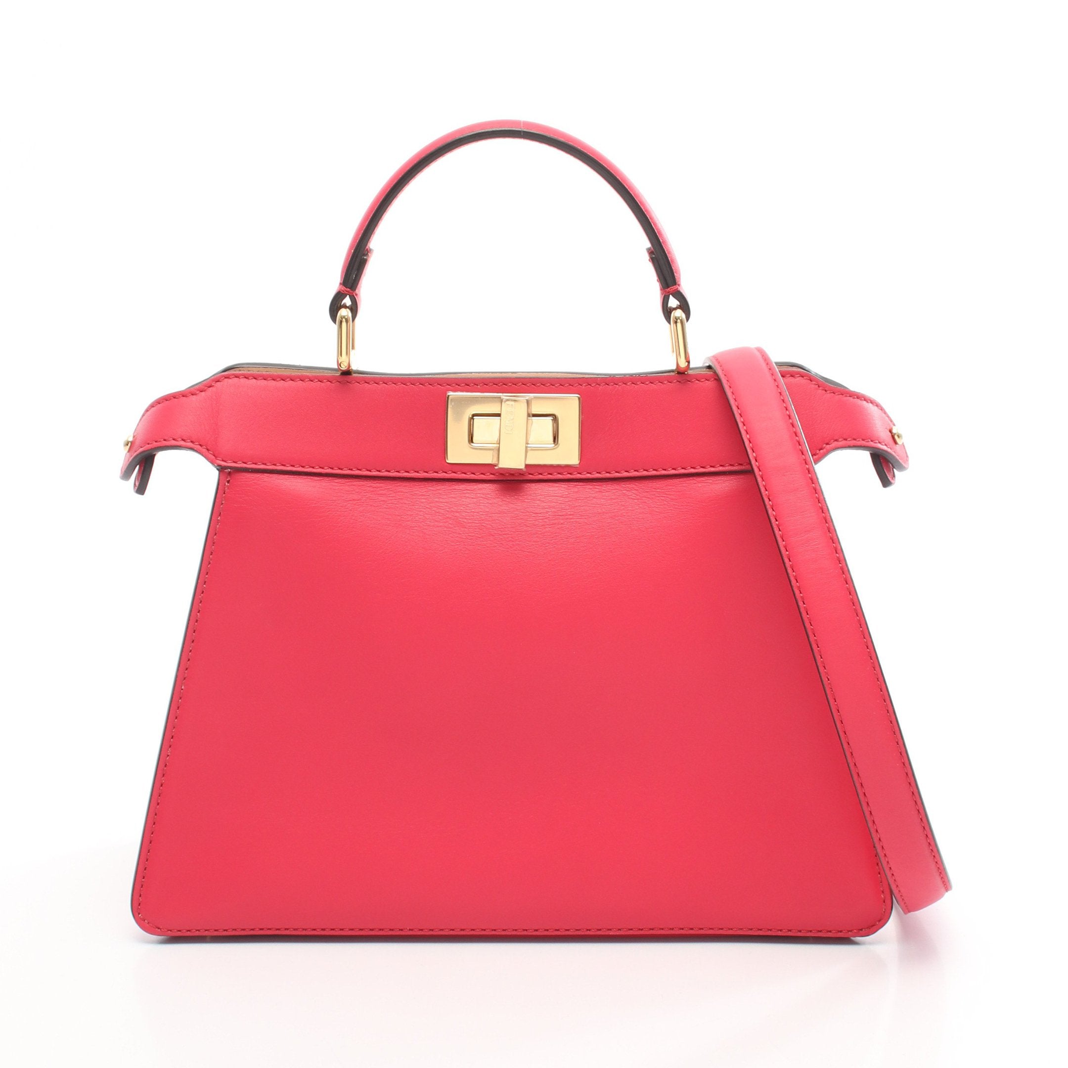 ピーカブー アイシーユー スモール ハンドバッグ レザー ピンク 2WAY