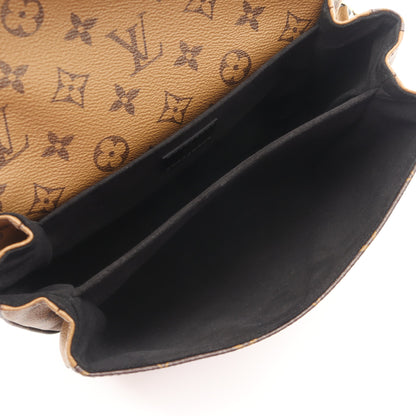 ポシェット メティス MM モノグラムリバース ハンドバッグ PVC レザー ブラウン ブラック 2WAY ルイヴィトン バッグ LOUIS VUITTON