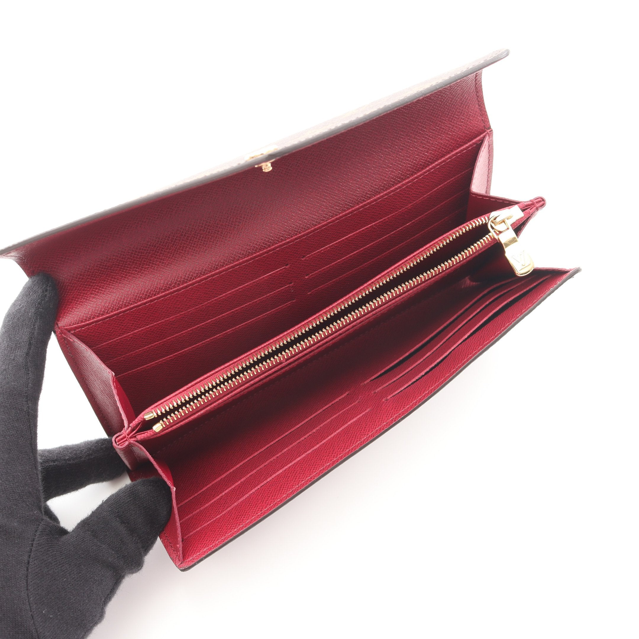 ポルトフォイユサラ モノグラム フューシャ 二つ折り長財布 PVC