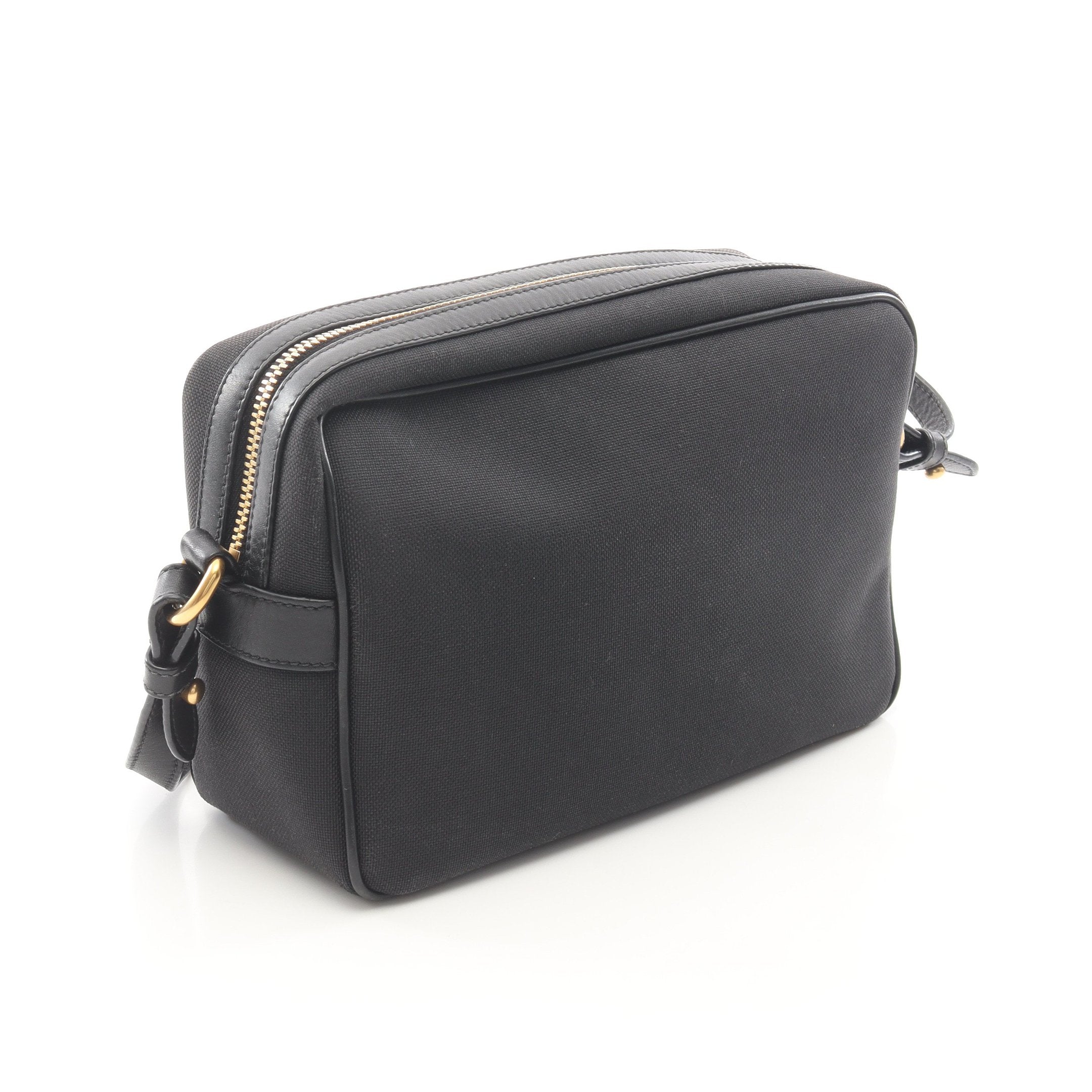 LOGO JACQUARD ロゴジャガード ショルダーバッグ キャンバス レザー