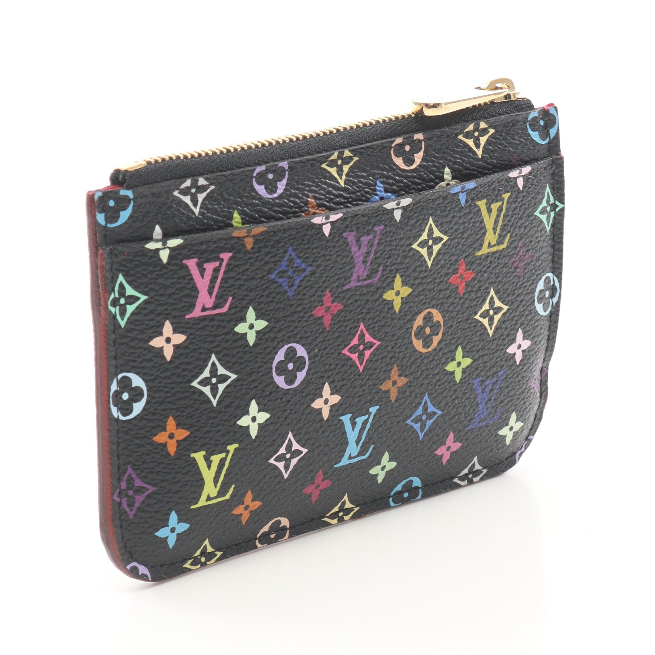 ルイヴィトン　ポシェットクレ　モノグラム　マルチカラー　ケース　ブラック LOUIS VUITTON ルイヴィトン モノグラムマルチカラー ポシェットクレ