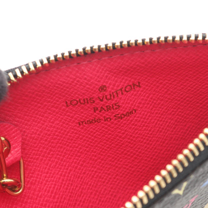ポシェットクレ モノグラムマルチカラー ノワール コインケース PVC ブラック キーリング付き ルイヴィトン 財布・小物 LOUIS VUITTON
