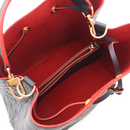 ネオノエ モノグラムアンプラント マリーヌルージュ ハンドバッグ レザー ネイビー 2WAY ルイヴィトン バッグ LOUIS VUITTON