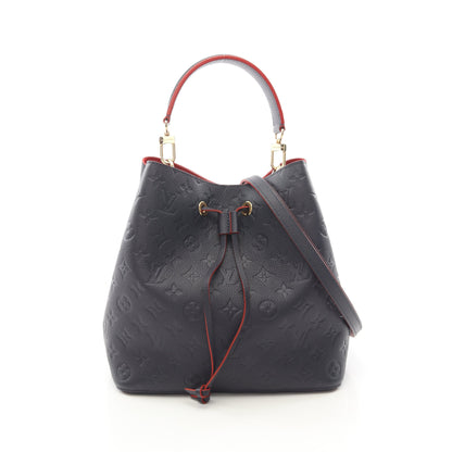ネオノエ モノグラムアンプラント マリーヌルージュ ハンドバッグ レザー ネイビー 2WAY ルイヴィトン バッグ LOUIS VUITTON