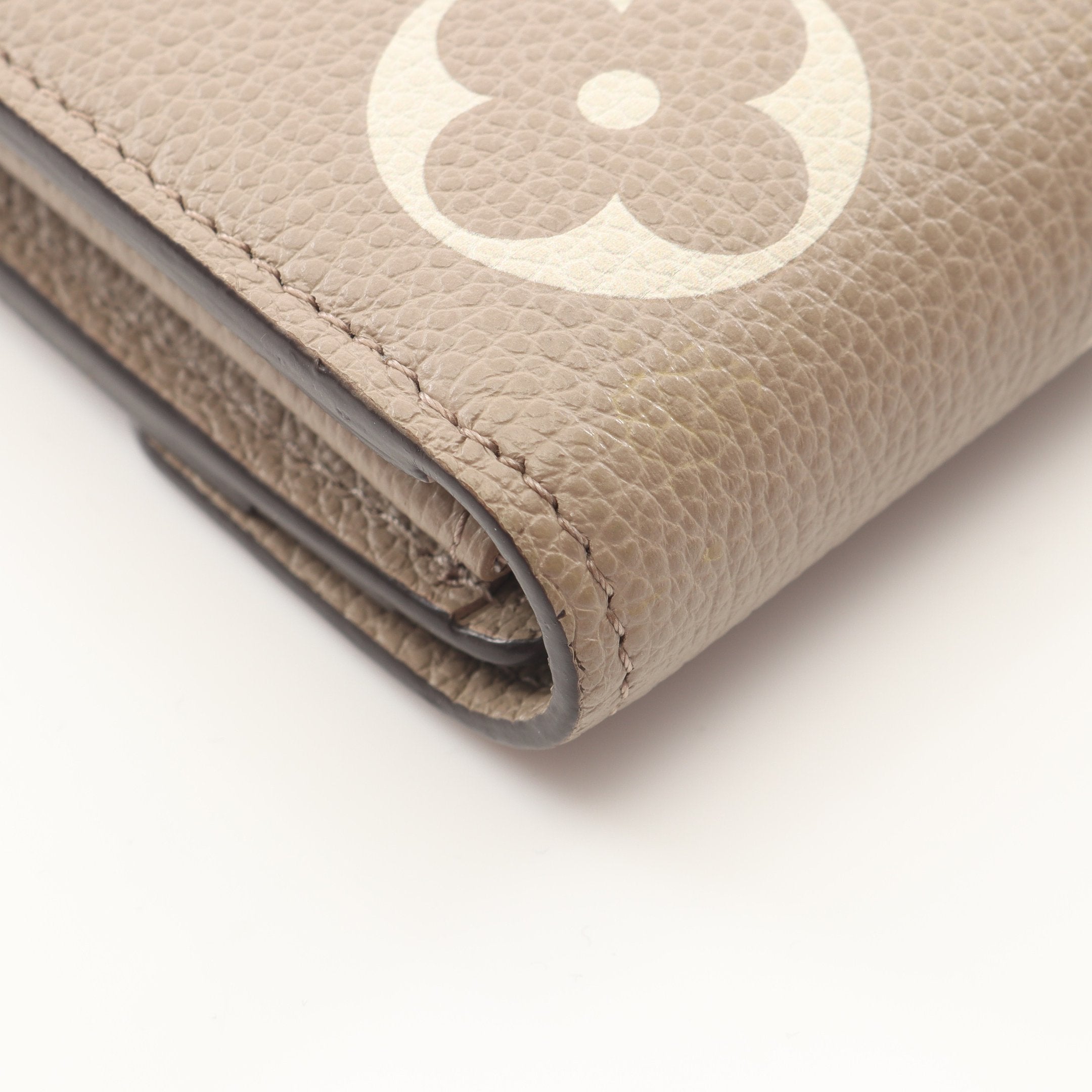 めいさま　アンプラント ポルトフォイユサラ トゥルトレール グレージュ ヴィトン バイカラー モノグラム アンプラント ポルトフォイユサラ