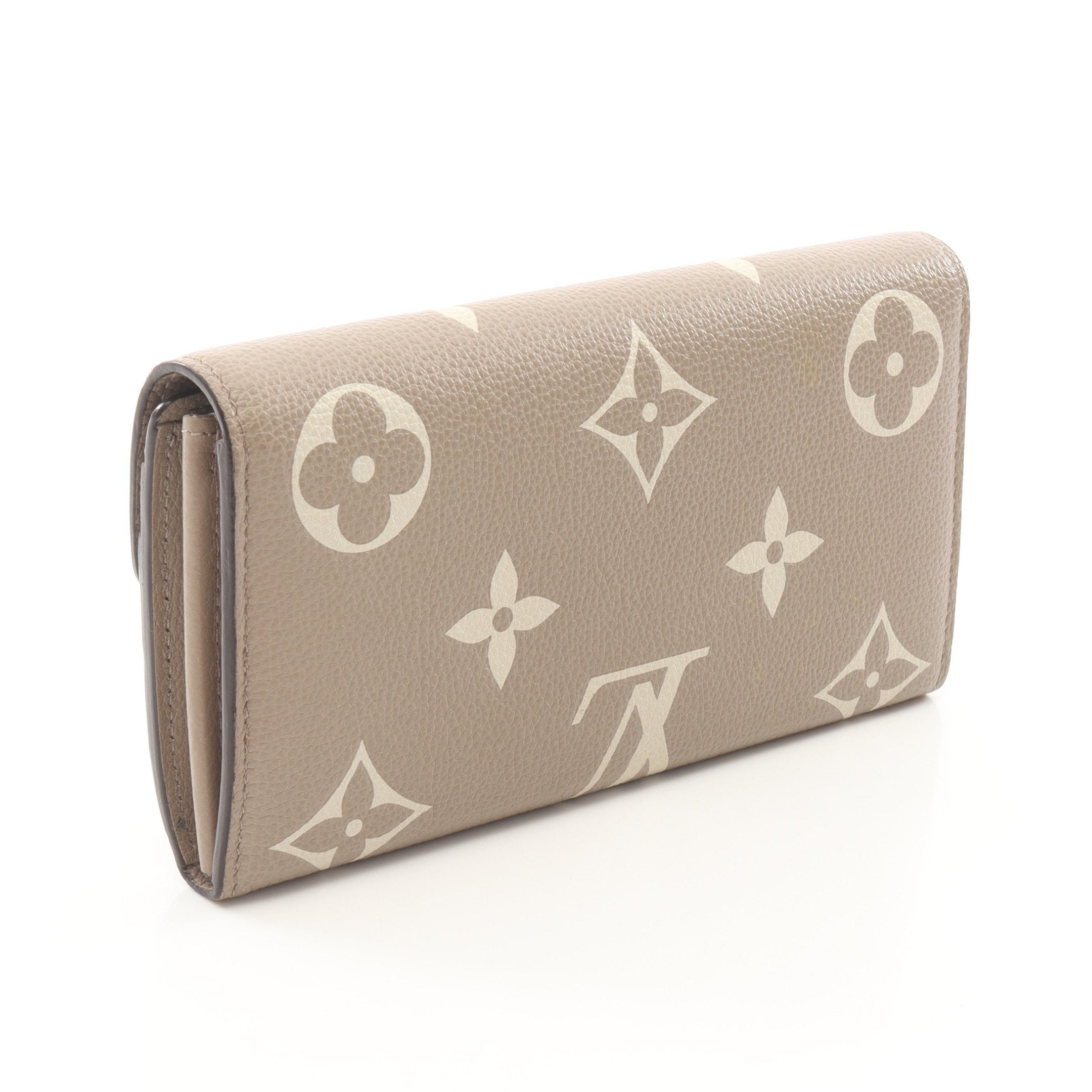 ポルトフォイユ サラ モノグラムアンプラント トゥルトレール クレーム