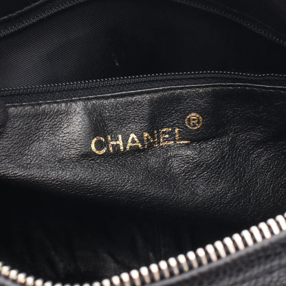 マトラッセ ココボール チェーンショルダーバッグ キャビアスキン ブラック ゴールド金具 シャネル バッグ CHANEL