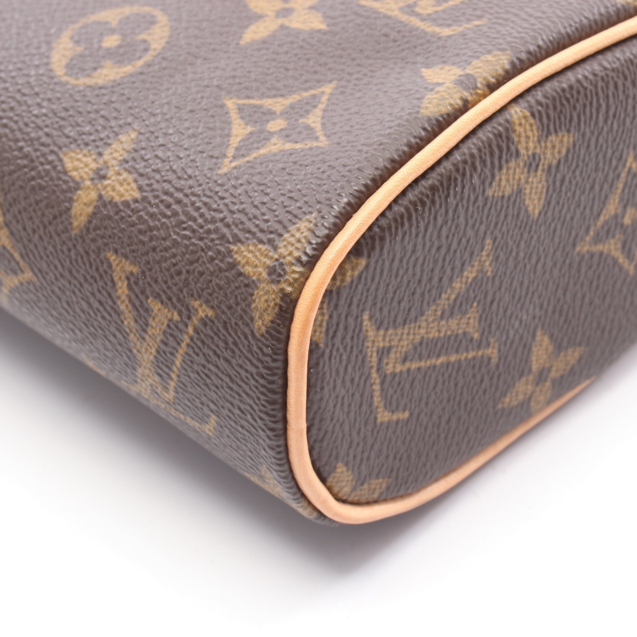 ソナチネ モノグラム ハンドバッグ PVC レザー ブラウン ルイヴィトン