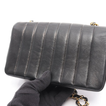 マドモアゼル チェーンショルダーバッグ ラムスキン ブラック ゴールド金具 シャネル バッグ CHANEL