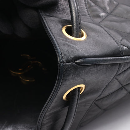 マトラッセ バックパック リュックサック ラムスキン ブラック ゴールド金具 シャネル バッグ CHANEL