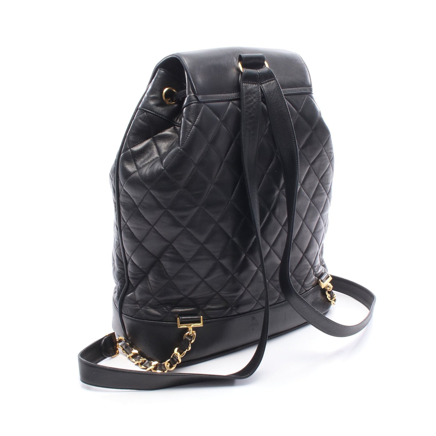 マトラッセ バックパック リュックサック ラムスキン ブラック ゴールド金具 シャネル バッグ CHANEL