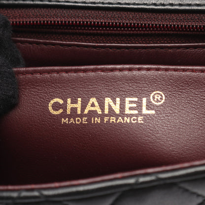 ミニマトラッセ チェーンショルダーバッグ ラムスキン ブラック ゴールド金具 シャネル バッグ CHANEL