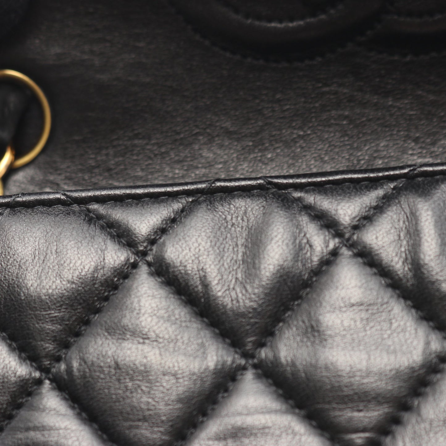 ミニマトラッセ チェーンショルダーバッグ ラムスキン ブラック ゴールド金具 シャネル バッグ CHANEL