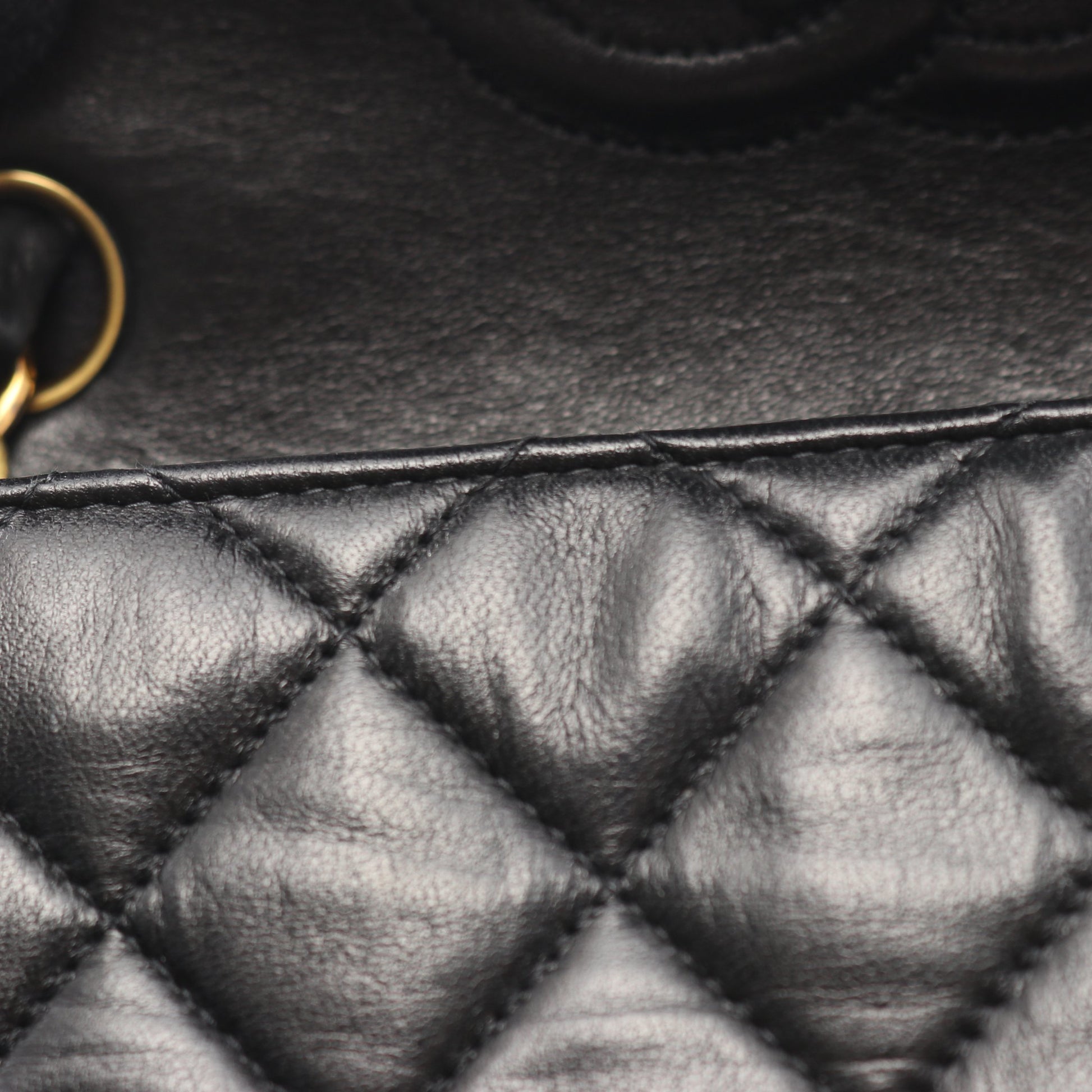 ミニマトラッセ チェーンショルダーバッグ ラムスキン ブラック ゴールド金具 シャネル バッグ CHANEL