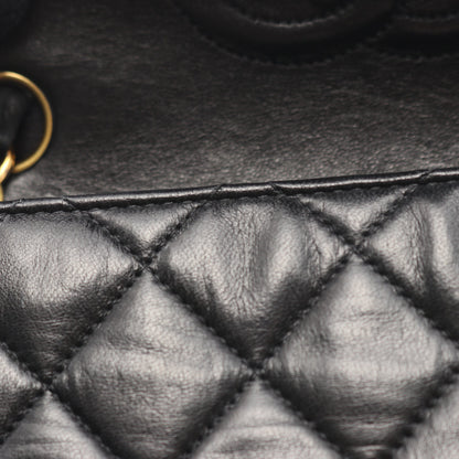 ミニマトラッセ チェーンショルダーバッグ ラムスキン ブラック ゴールド金具 シャネル バッグ CHANEL