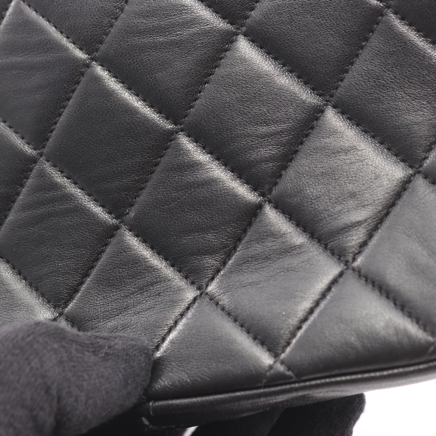 マトラッセ チェーンショルダーバッグ タッセル ラムスキン ブラック ゴールド金具 シャネル バッグ CHANEL