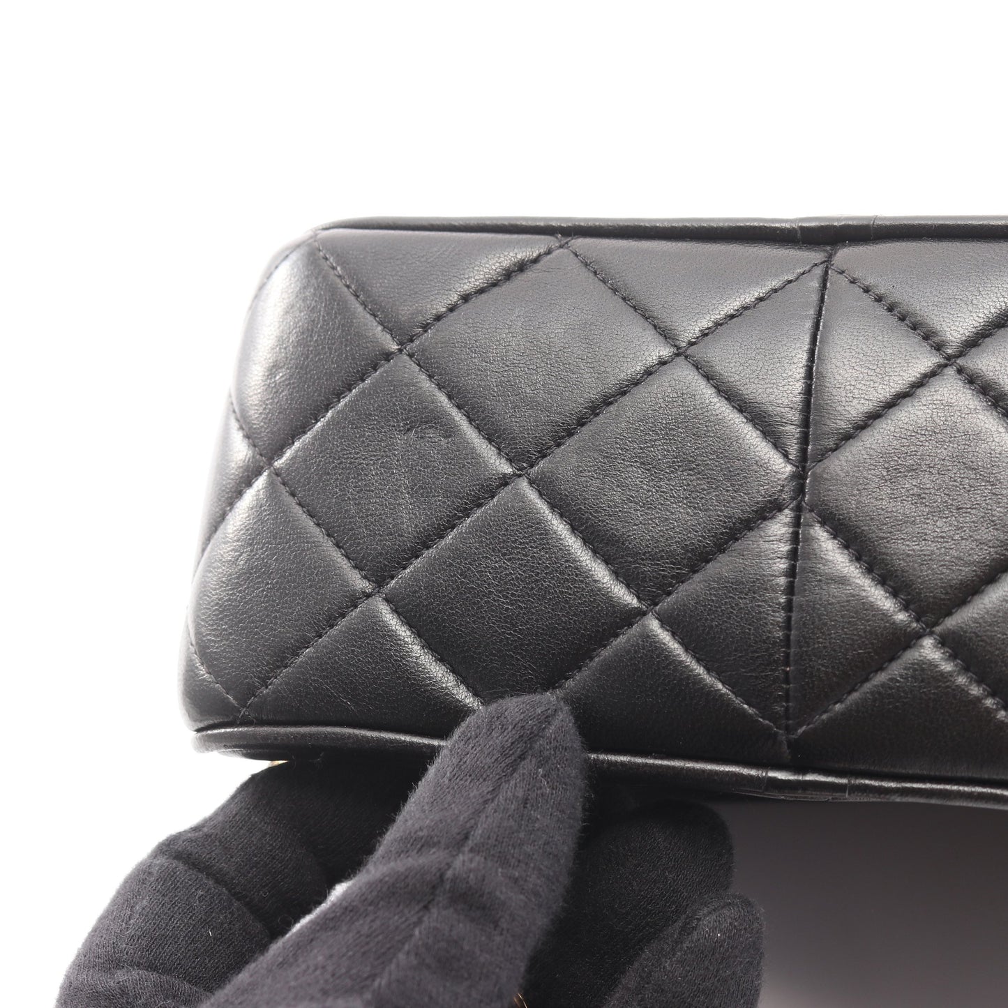 マトラッセ チェーンショルダーバッグ タッセル ラムスキン ブラック ゴールド金具 シャネル バッグ CHANEL