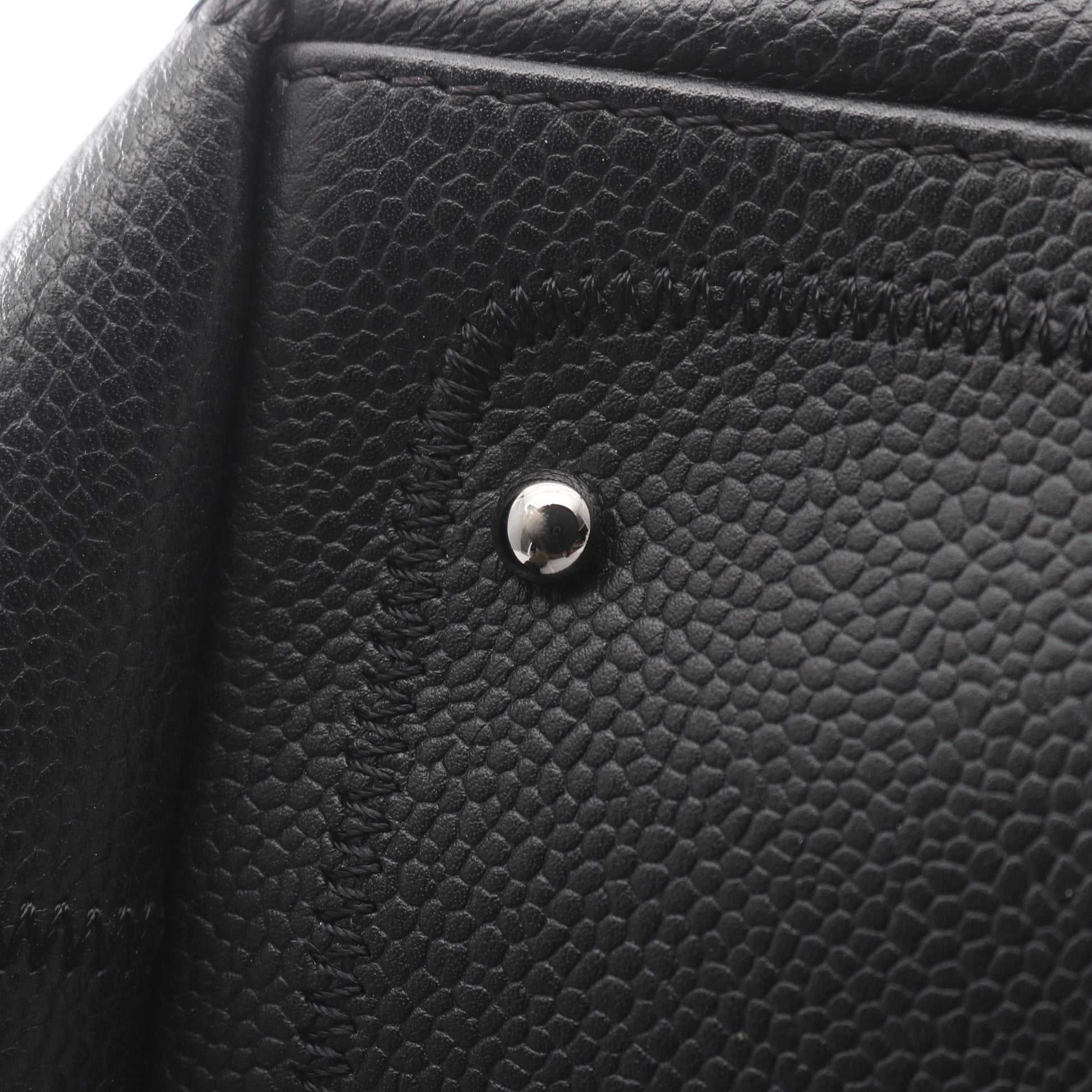 チョコバー ハンドバッグ ミニボストンバッグ キャビアスキン ブラック シルバー金具 シャネル バッグ CHANEL