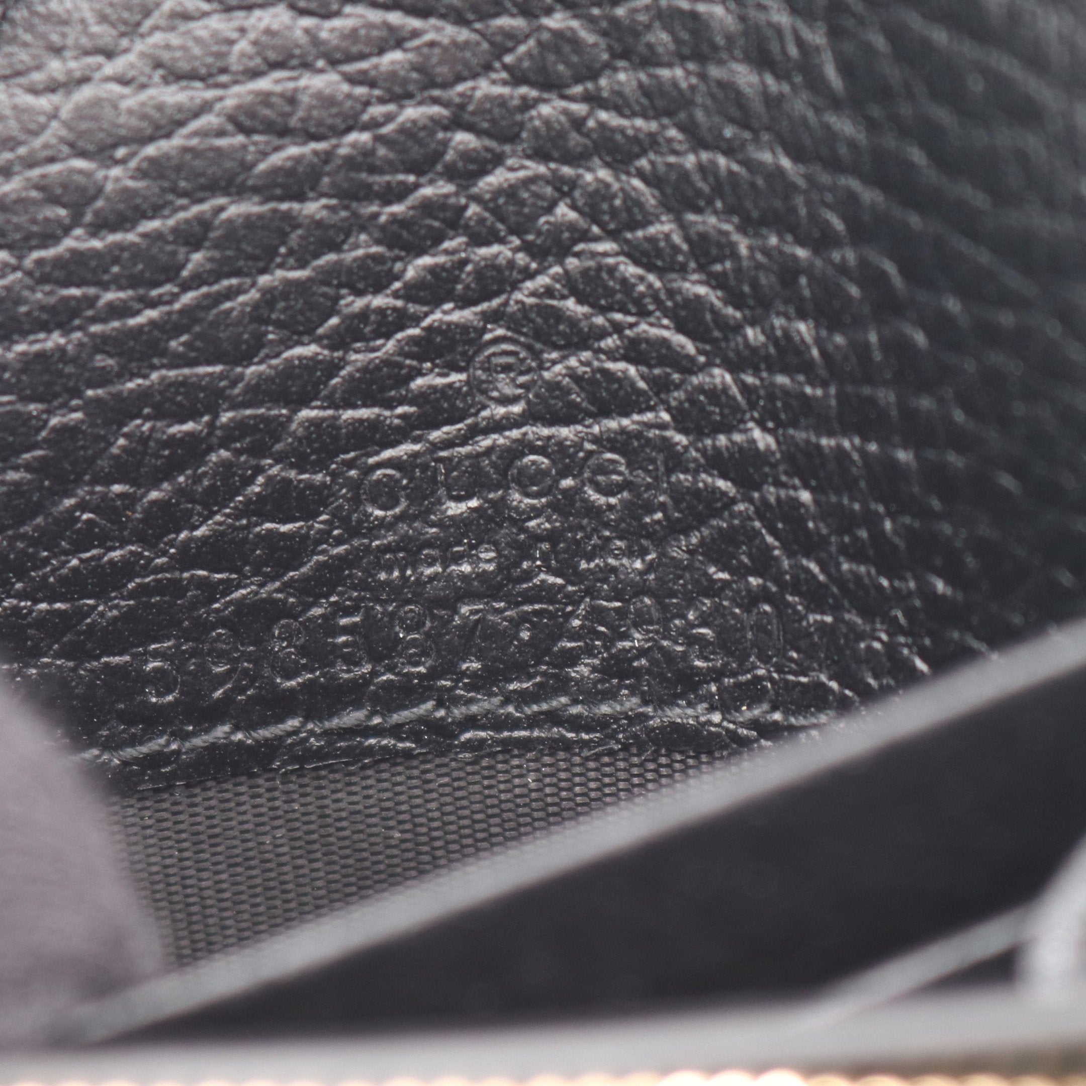 Somali GGマーモント GGスプリーム 二つ折り財布 PVC レザー GGマーモント GGスプリーム 二つ折り財布 PVC レザー ブラック グレー