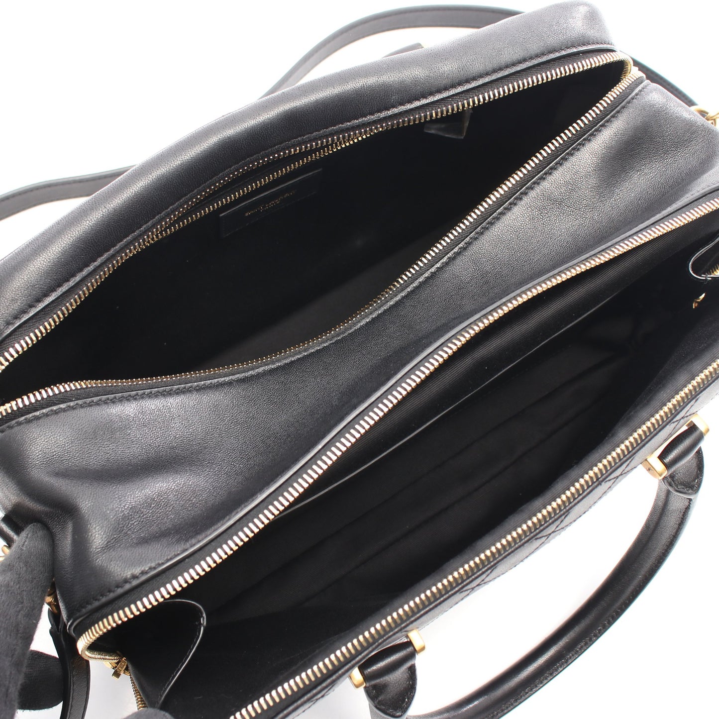 リヤダッフル ハンドバッグ レザー ブラック 2WAY サンローランパリ バッグ SAINT LAURENT PARIS