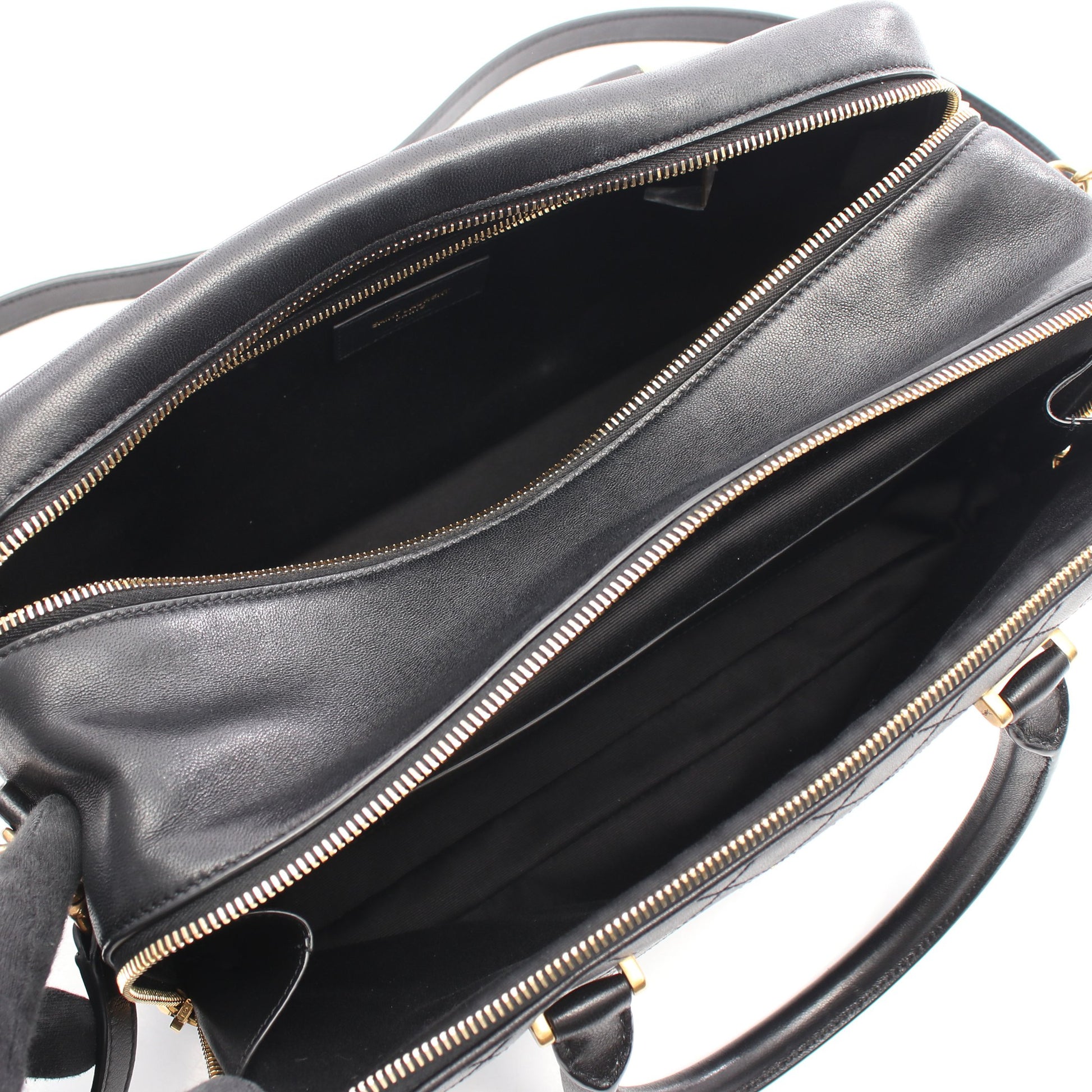 リヤダッフル ハンドバッグ レザー ブラック 2WAY サンローランパリ バッグ SAINT LAURENT PARIS