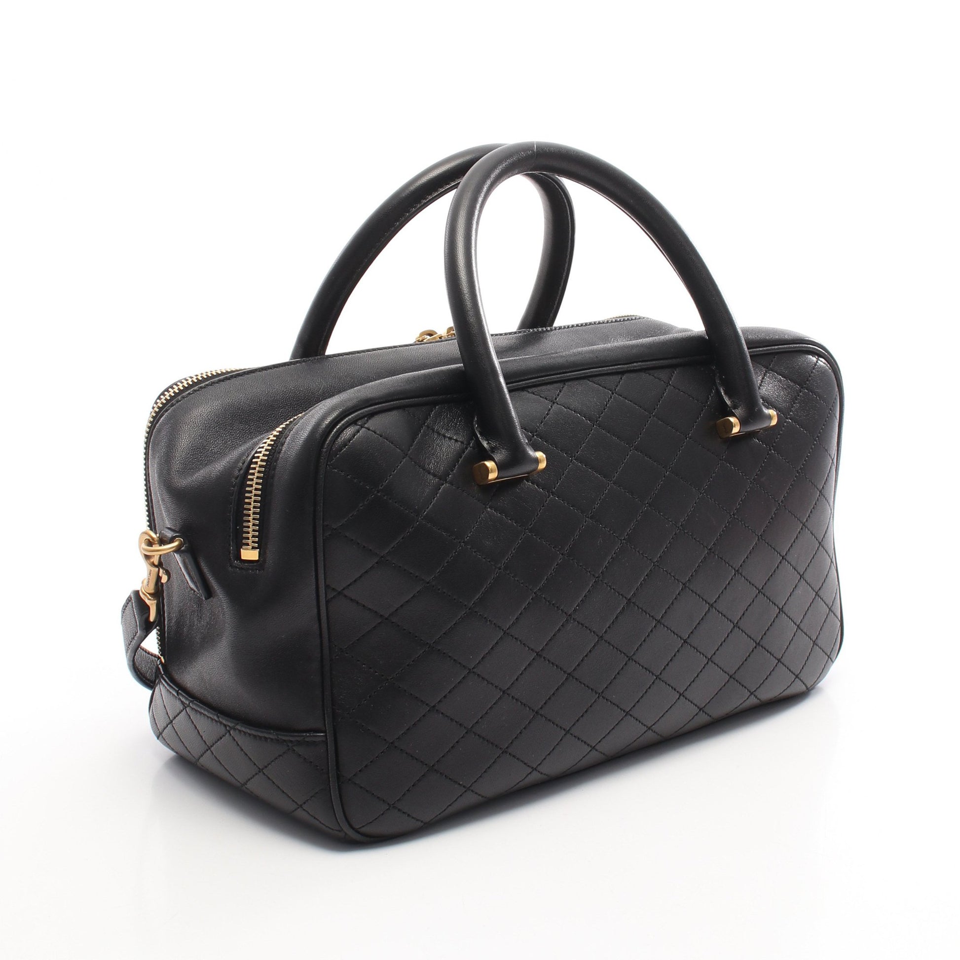 リヤダッフル ハンドバッグ レザー ブラック 2WAY サンローランパリ バッグ SAINT LAURENT PARIS