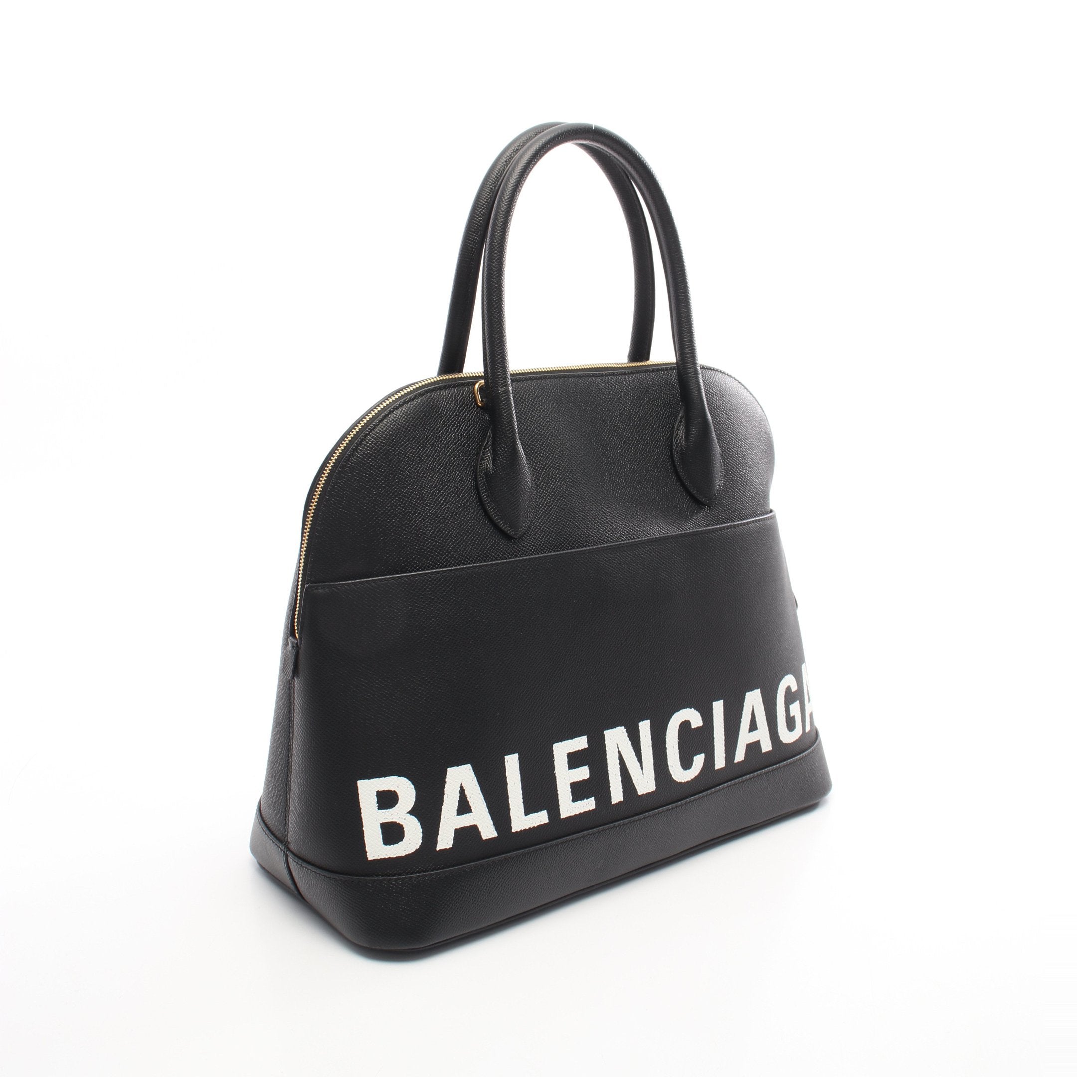 ヴィル トップハンドルM ハンドバッグ レザー ブラック 2WAY