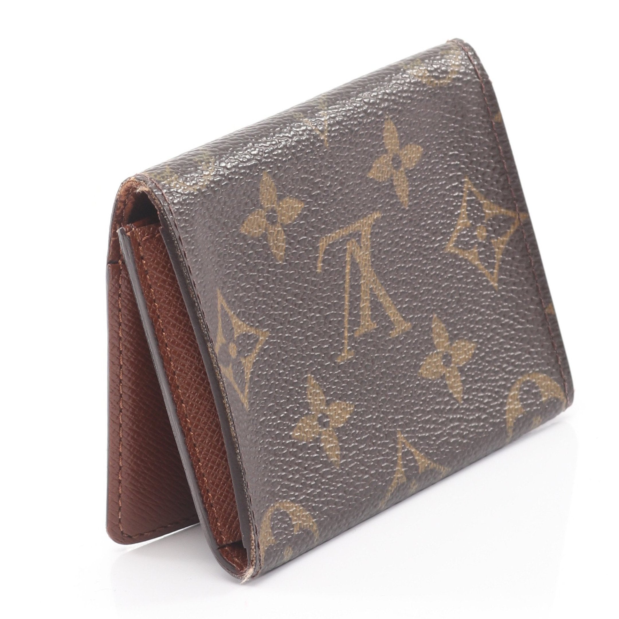 Louis Vuitton 名刺入れ ブラウン モノグラム カルトドゥヴィジット アンヴェロップ カルト ドゥ ヴィジット モノグラム カードケース 名刺