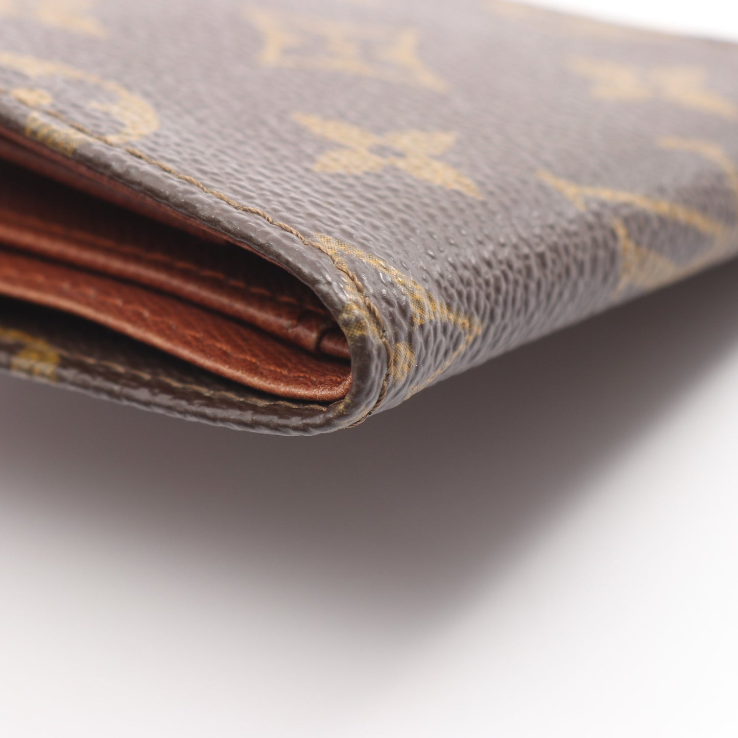 ポルトフォイユ ミュルティプル モノグラム 二つ折り財布 札入れ PVC レザー ブラウン ルイヴィトン