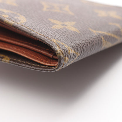 ポルトフォイユ ミュルティプル モノグラム 二つ折り財布 札入れ PVC レザー ブラウン ルイヴィトン