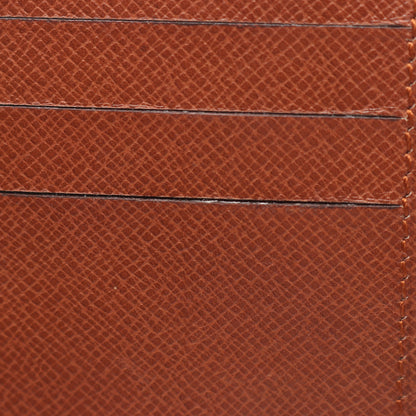 ポルトフォイユ ミュルティプル モノグラム 二つ折り財布 札入れ PVC レザー ブラウン ルイヴィトン