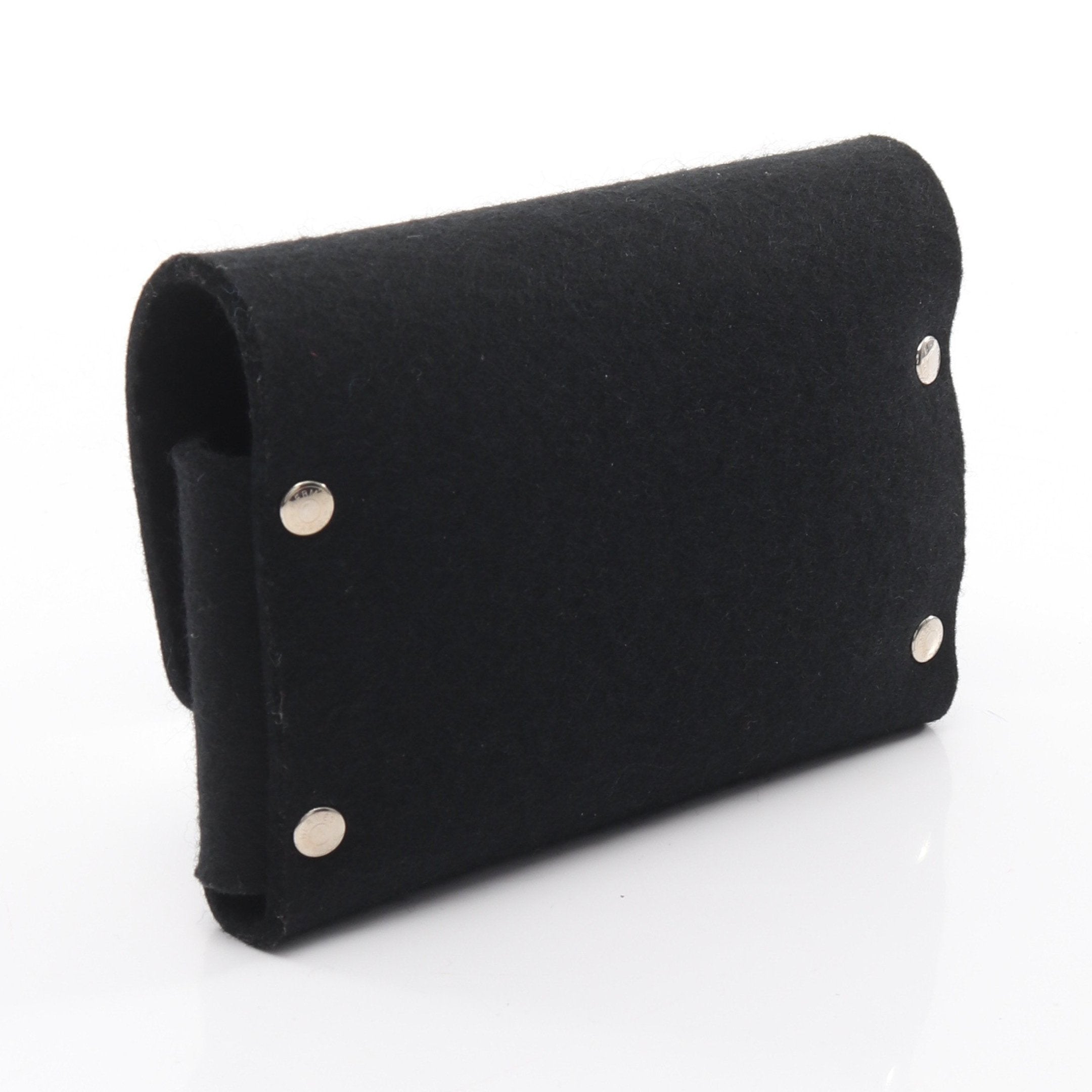 エテュイカルトGM トランプケース ポーチ フェルト ブラック シルバー