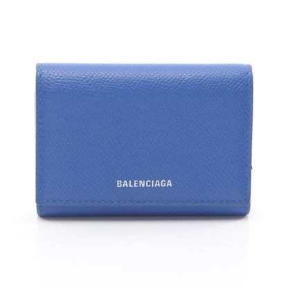 VILLE ビル アコーディオンカードホルダー カードケース レザー ブルー バレンシアガ 財布・小物 BALENCIAGA