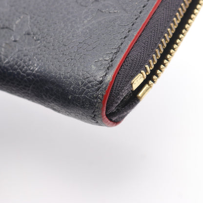 ポルトフォイユ クレマンス モノグラムアンプラント マリーヌルージュ ラウンドファスナー長財布 レザー ネイビー ルイヴィトン