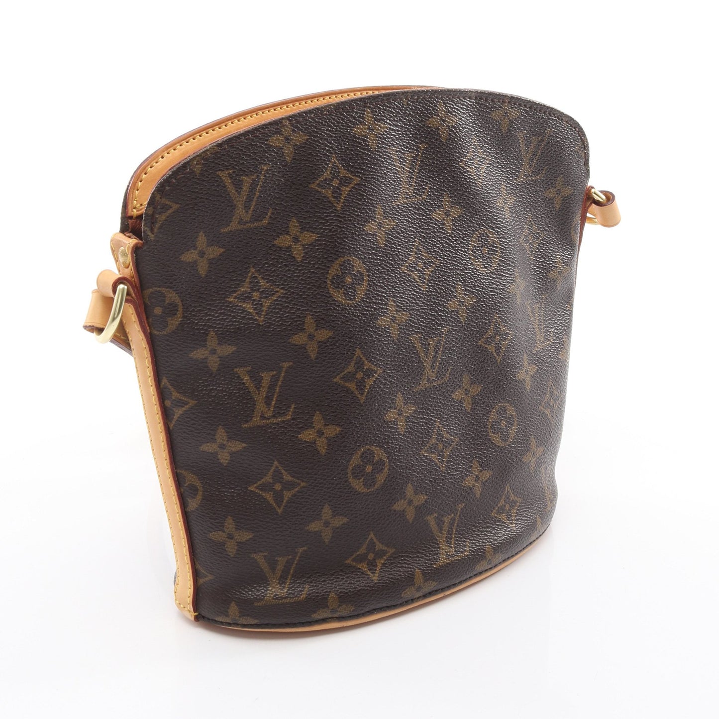 ドルーオ モノグラム ショルダーバッグ PVC レザー ブラウン ルイヴィトン バッグ LOUIS VUITTON