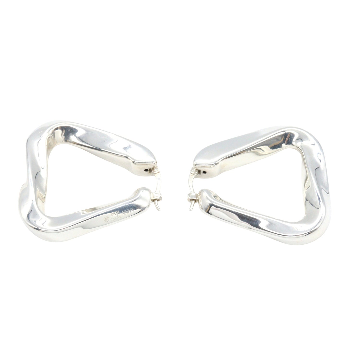 ツイスト トライアングル フープ ピアス ピアス SV925 シルバー ボッテガヴェネタ アクセサリー BOTTEGA VENETA