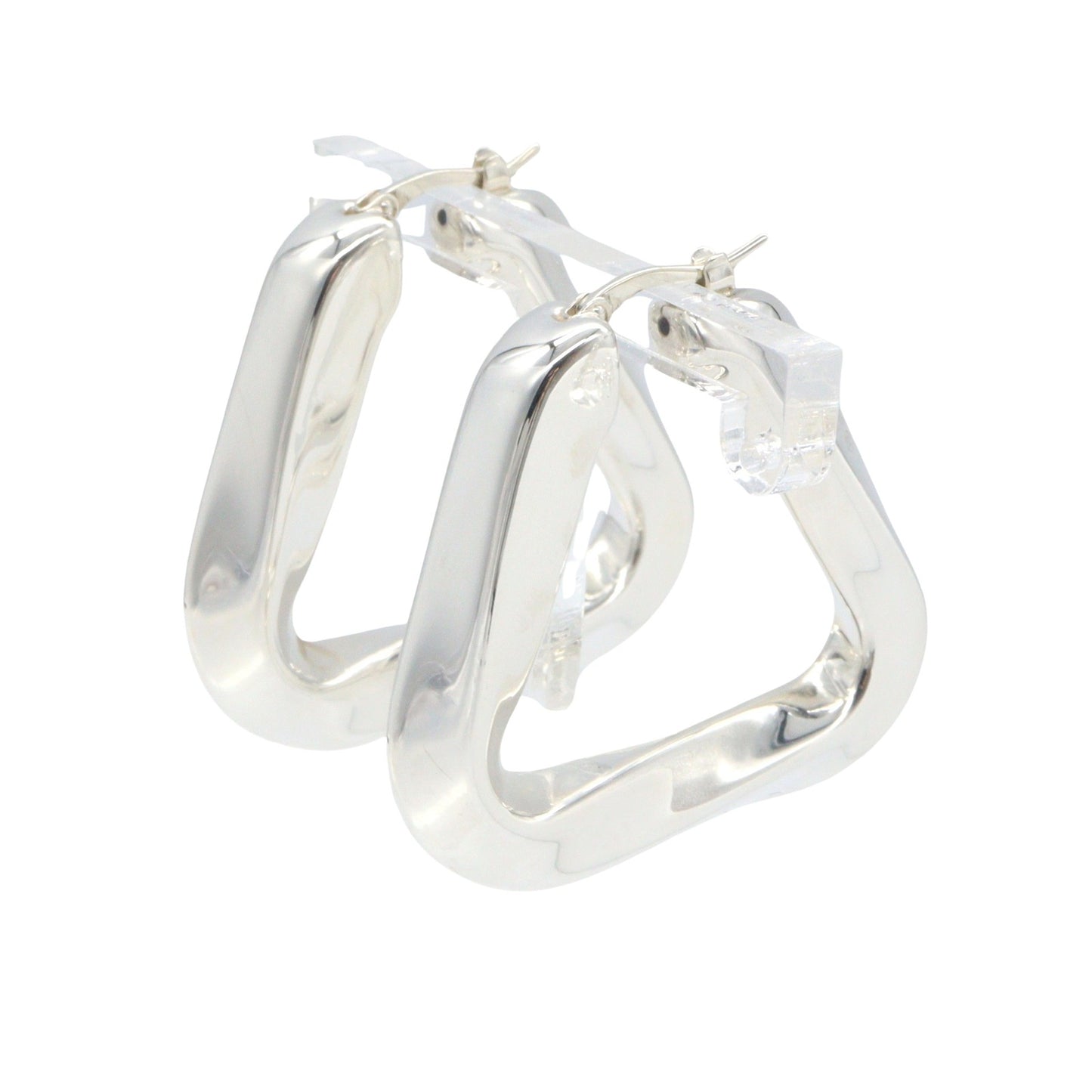 ツイスト トライアングル フープ ピアス ピアス SV925 シルバー ボッテガヴェネタ アクセサリー BOTTEGA VENETA