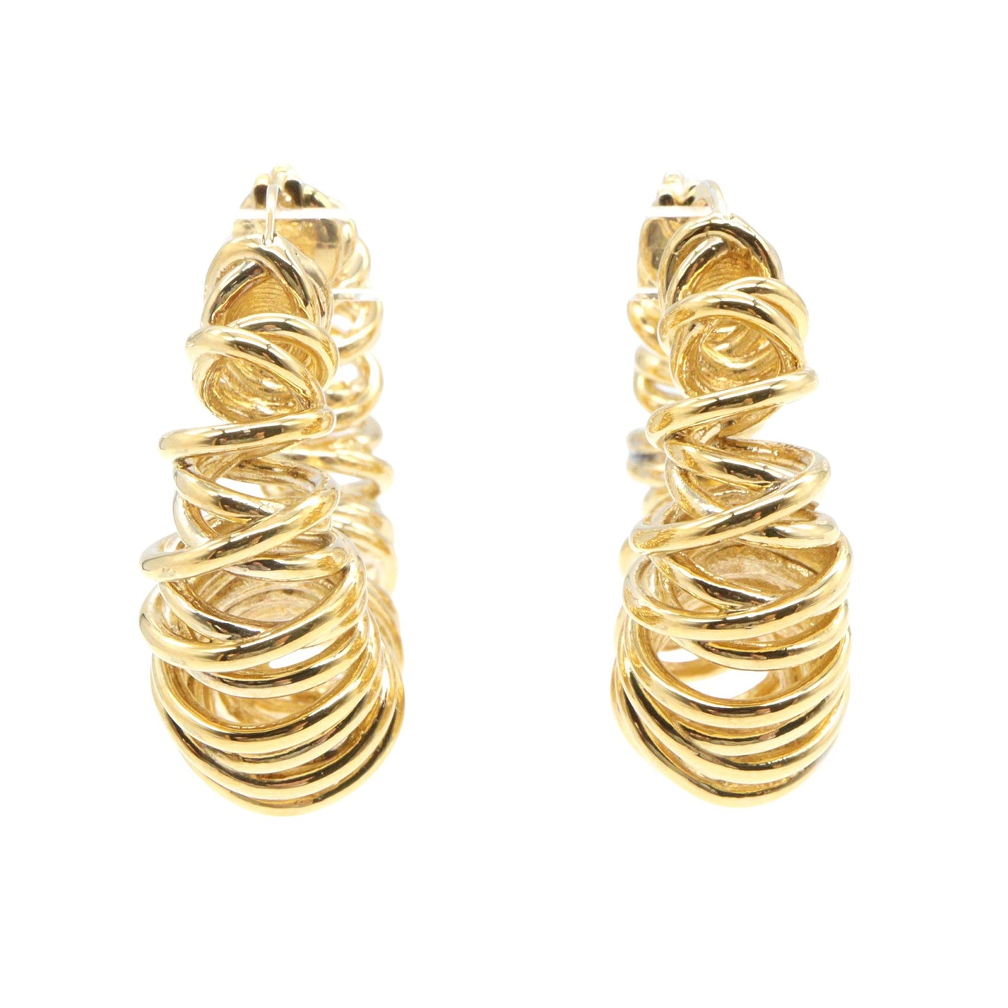 スパイラル ノット フープ ピアス ピアス SV925 GP ゴールド ボッテガヴェネタ アクセサリー BOTTEGA VENETA