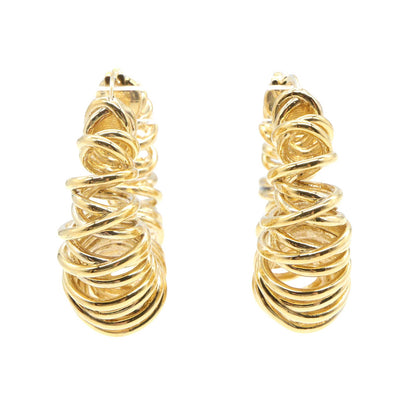 スパイラル ノット フープ ピアス ピアス SV925 GP ゴールド ボッテガヴェネタ アクセサリー BOTTEGA VENETA