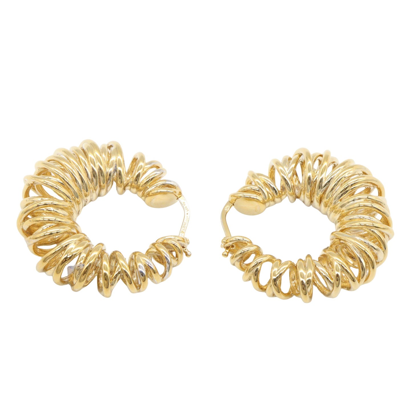 スパイラル ノット フープ ピアス ピアス SV925 GP ゴールド ボッテガヴェネタ アクセサリー BOTTEGA VENETA