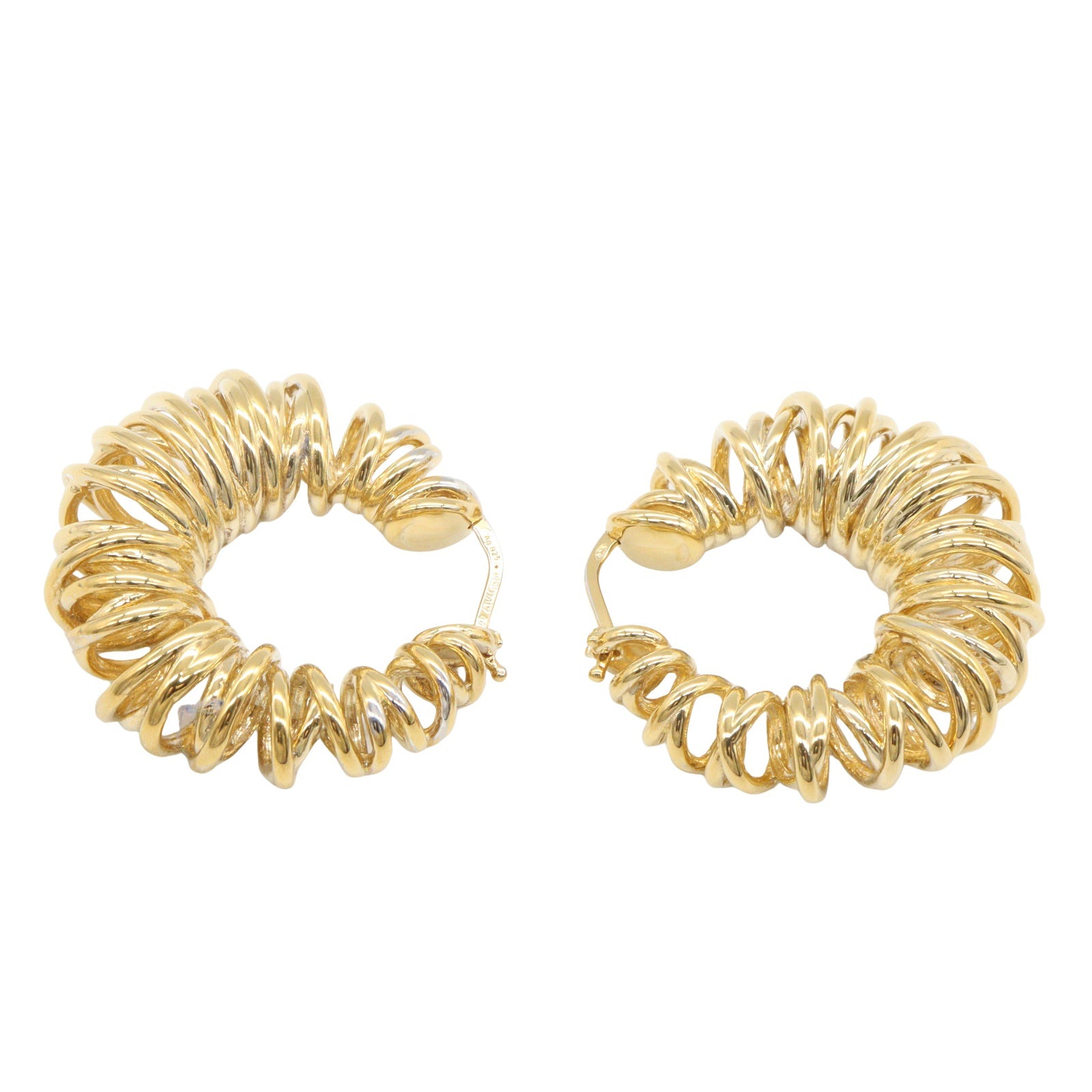 スパイラル ノット フープ ピアス ピアス SV925 GP ゴールド ボッテガヴェネタ アクセサリー BOTTEGA VENETA