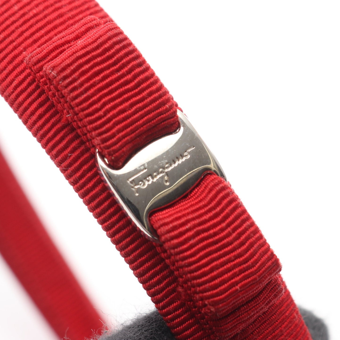ヴァラリボン カチューシャ グログラン レッド サルヴァトーレフェラガモ アクセサリー Salvatore Ferragamo