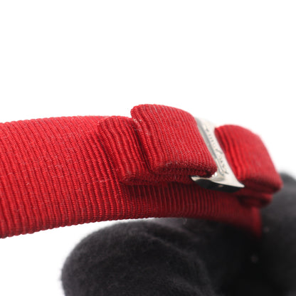 ヴァラリボン カチューシャ グログラン レッド サルヴァトーレフェラガモ アクセサリー Salvatore Ferragamo
