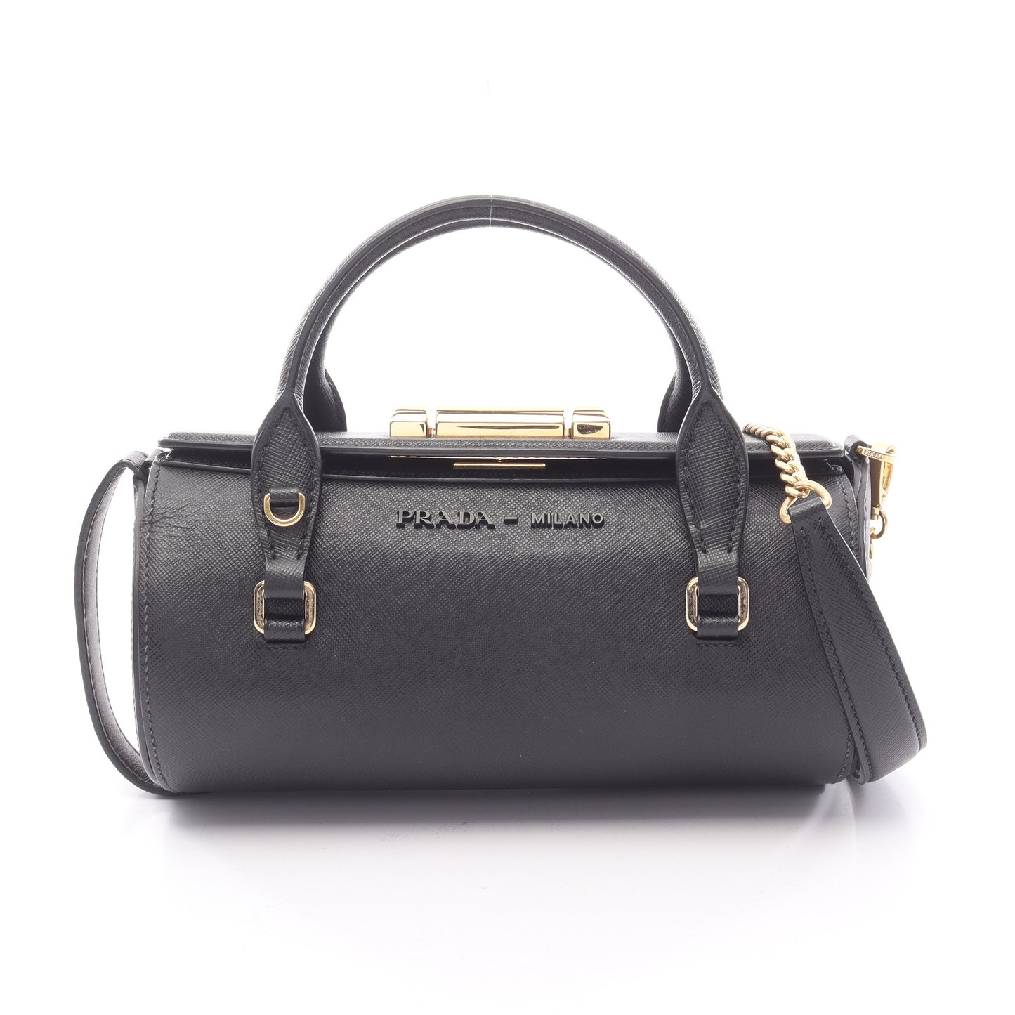 ハンドバッグ サフィアーノレザー ブラック 2WAY プラダ バッグ PRADA