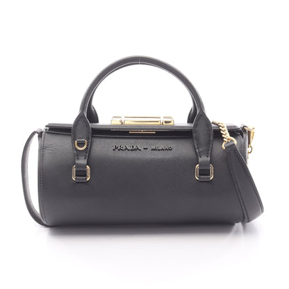 ハンドバッグ サフィアーノレザー ブラック 2WAY プラダ バッグ PRADA