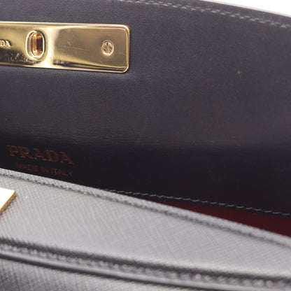 ハンドバッグ サフィアーノレザー ブラック 2WAY プラダ バッグ PRADA