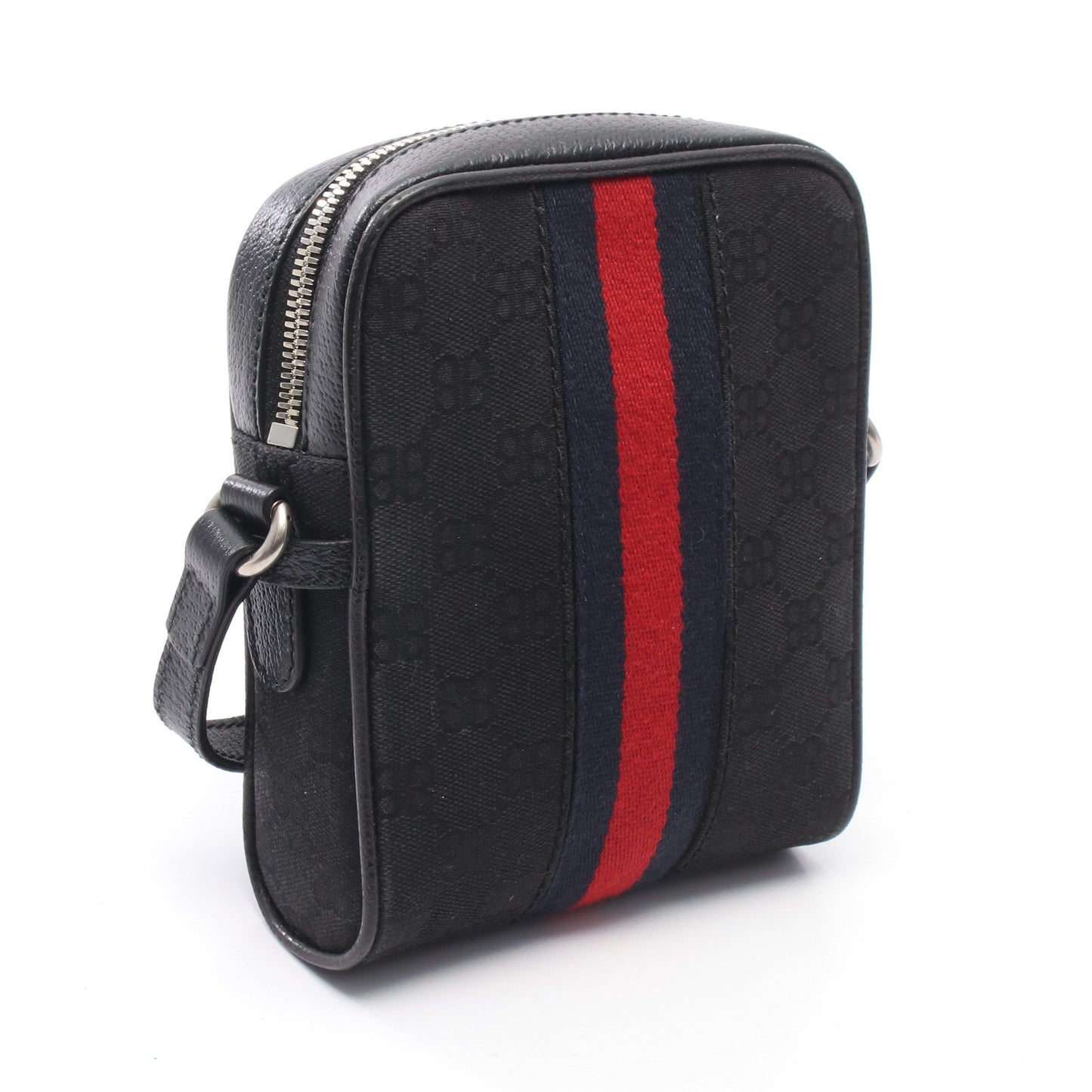 BALENCIAGA × GUCCI ハッカー プロジェクト ショルダーバッグ キャンバス レザー ブラック マルチカラー バレンシアガ バッグ BALENCIAGA