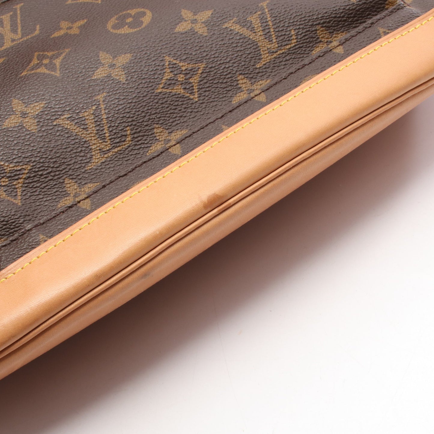 ミニモンスリ モノグラム バックパック リュックサック PVC レザー ブラウン ルイヴィトン バッグ LOUIS VUITTON