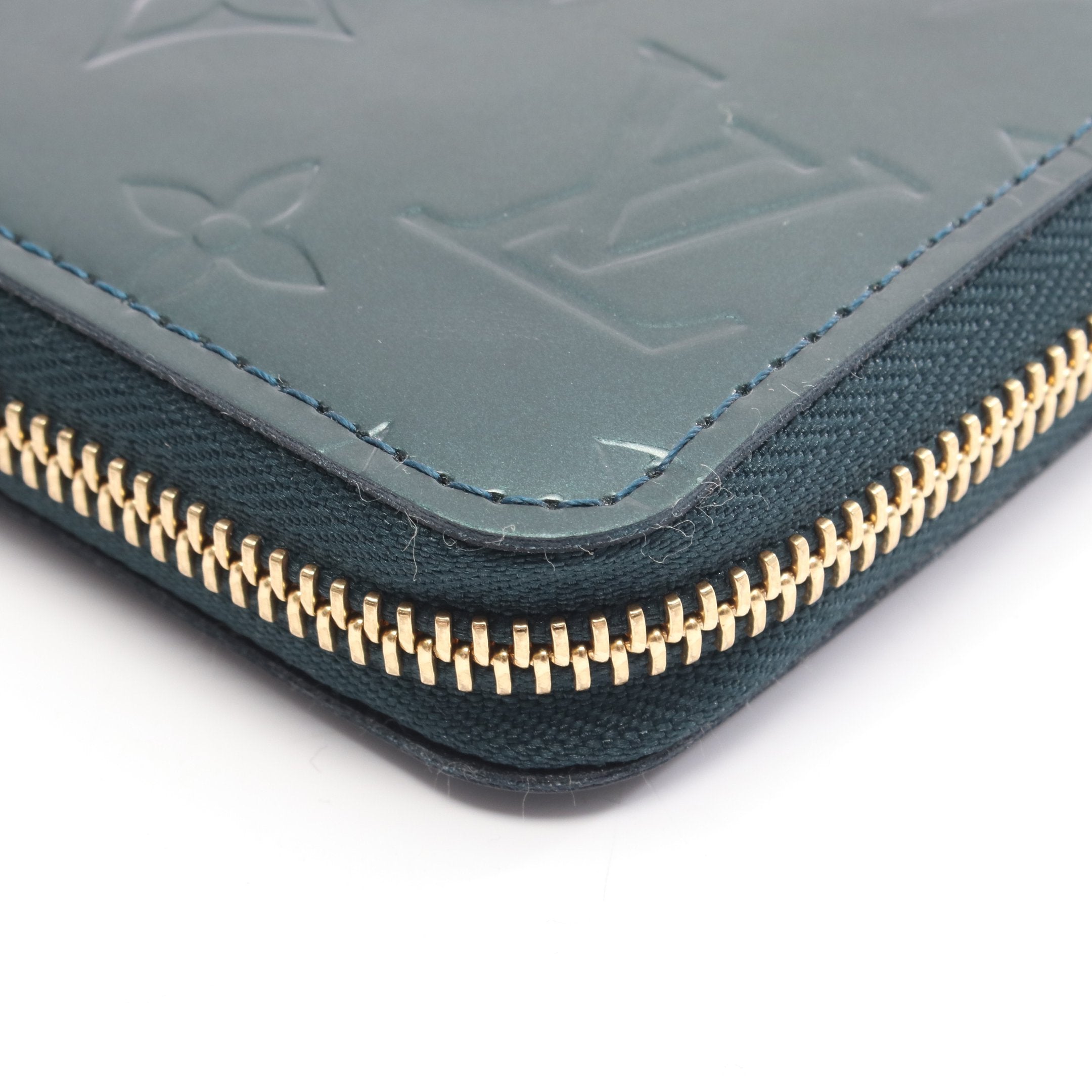 ジッピーウォレット モノグラムヴェルニ ブルーニュイ ラウンド