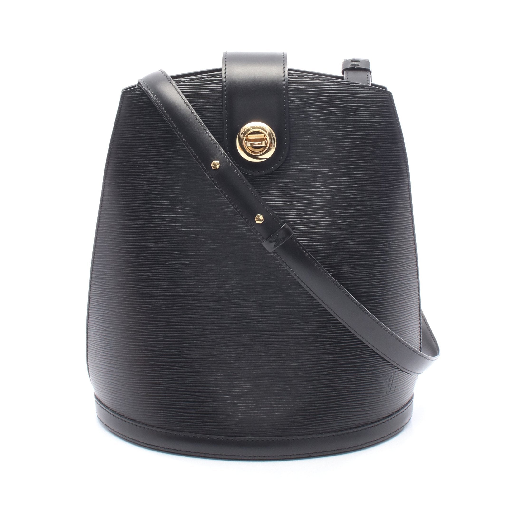 クリュニー エピ ノワール ショルダーバッグ レザー ブラック ルイ